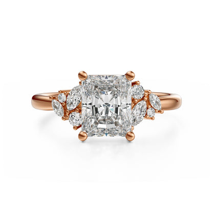 The Laurel Ring | Radiant | Setting Only
