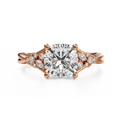 The Lyria Ring | Cushion | Setting Only