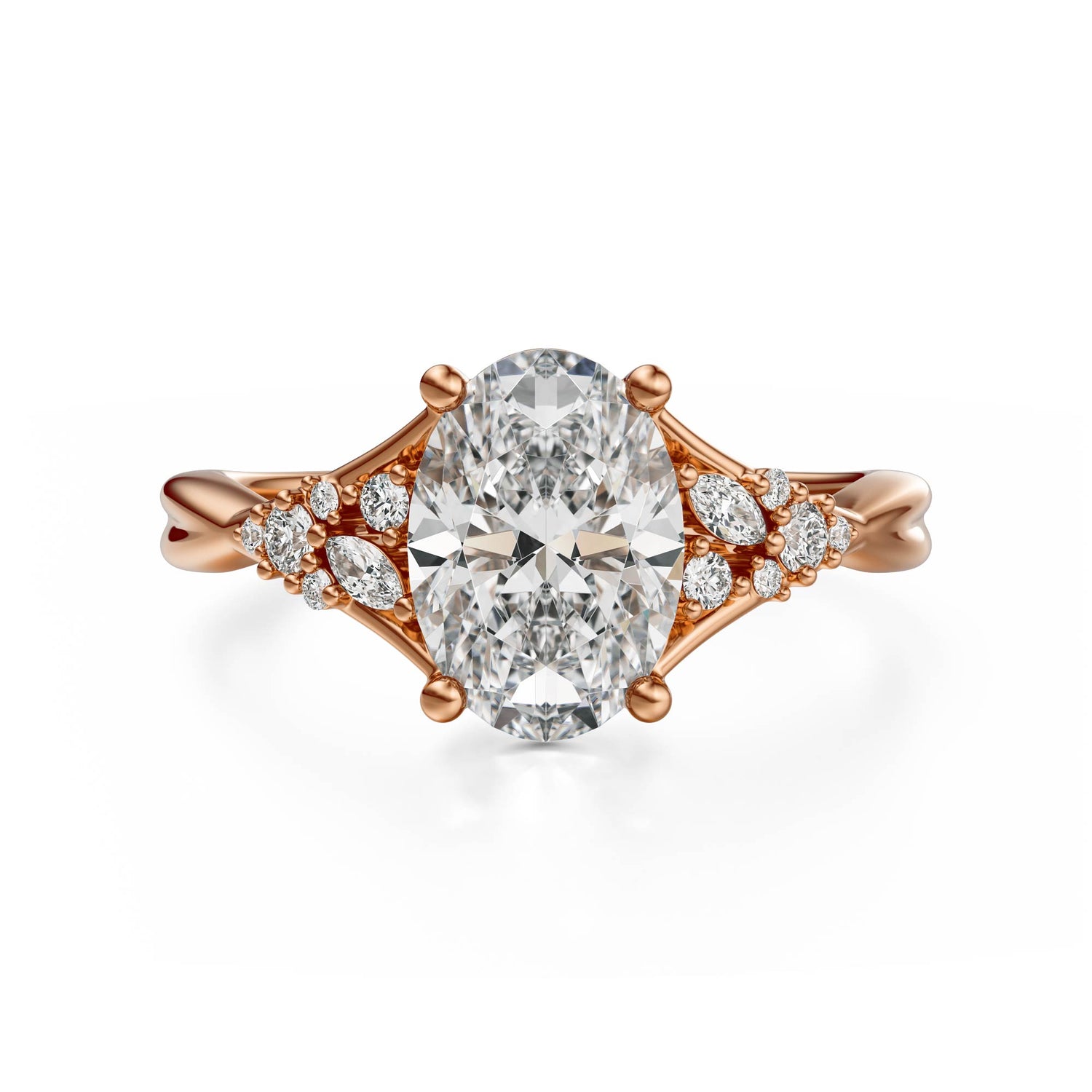 The Lyria Ring | Oval | Setting Only