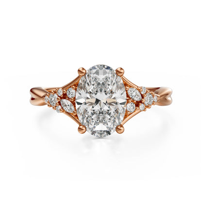 The Lyria Ring | Oval | Setting Only