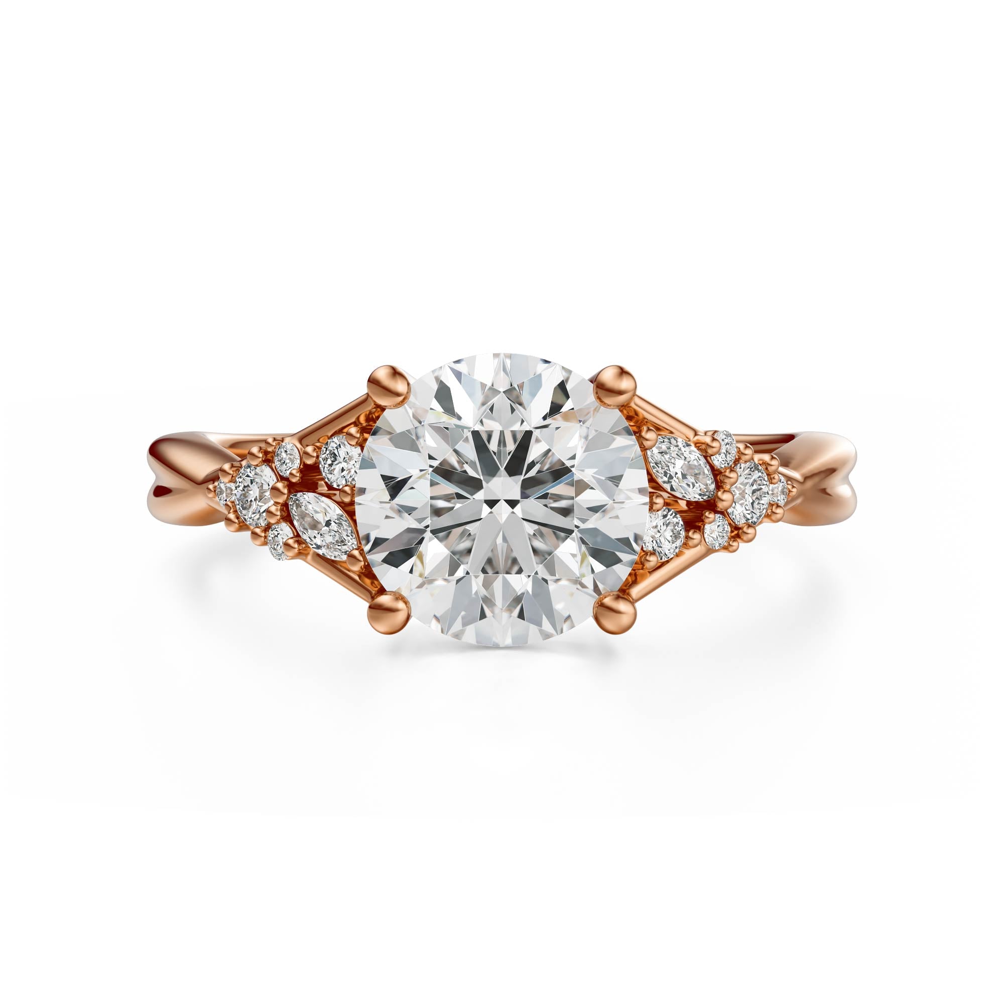 The Lyria Ring | Round | Setting Only