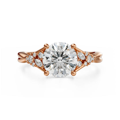 The Lyria Ring | Round | Setting Only