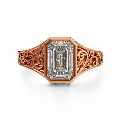 The Endearment Ring | Emerald Cut - Lavender Creek Gems 
