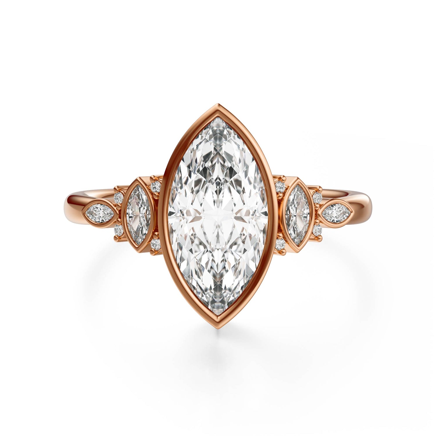 The All Bezel Maeve Ring | Marquise