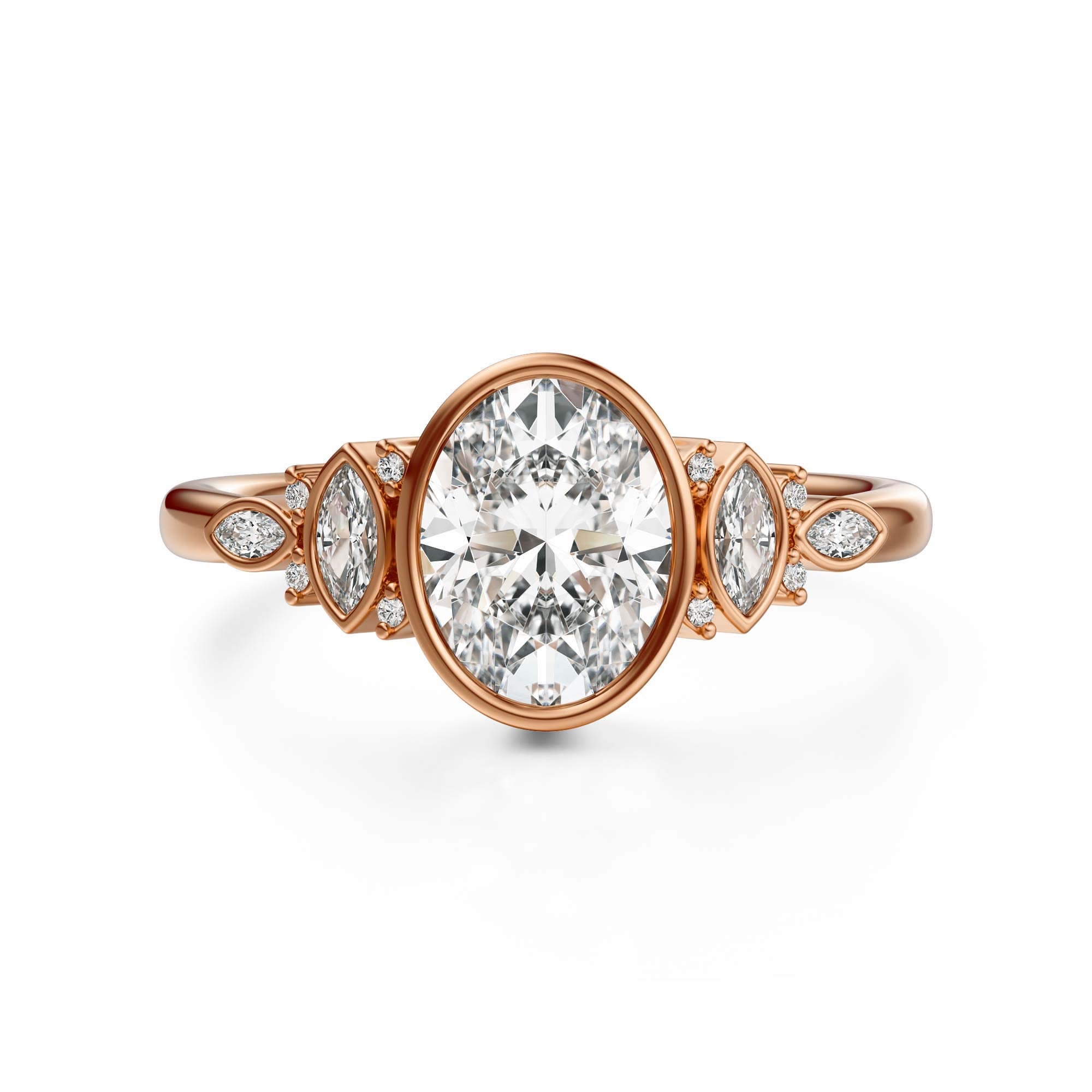 The All Bezel Maeve Ring | Oval
