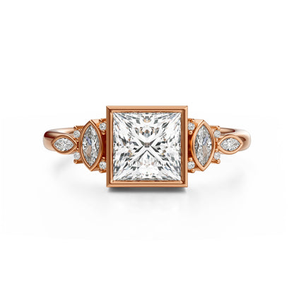 The All Bezel Maeve Ring | Princess | Setting Only