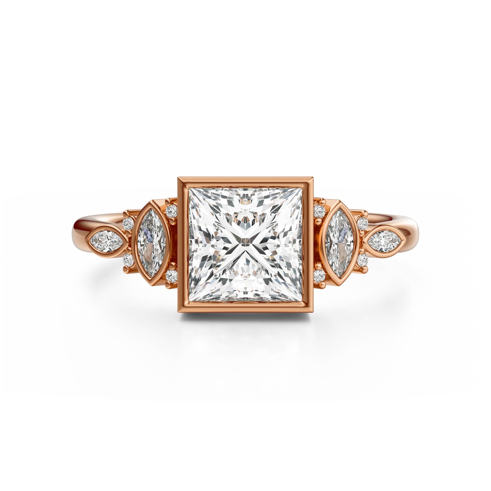 The All Bezel Maeve Ring | Princess