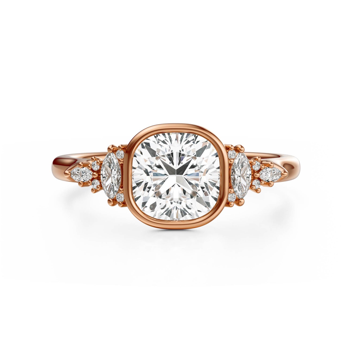 The Bezel Maeve Ring | Cushion