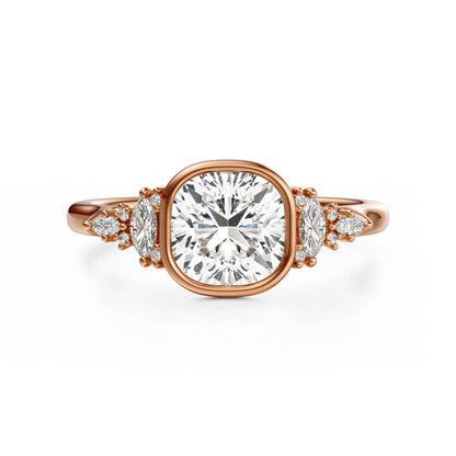 The Bezel Maeve Ring | Cushion