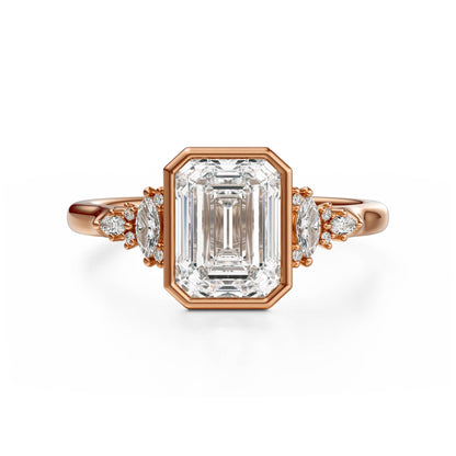 The Bezel Maeve Ring | Emerald Cut | Setting Only