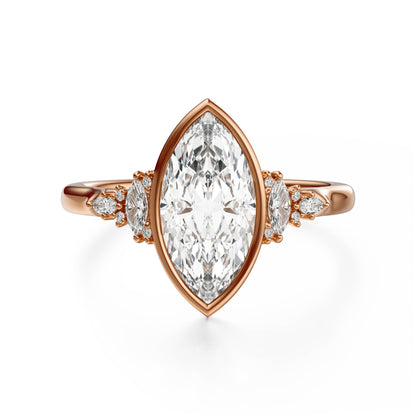 The Bezel Maeve Ring | Marquise | Setting Only