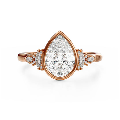 The Bezel Maeve Ring | Pear