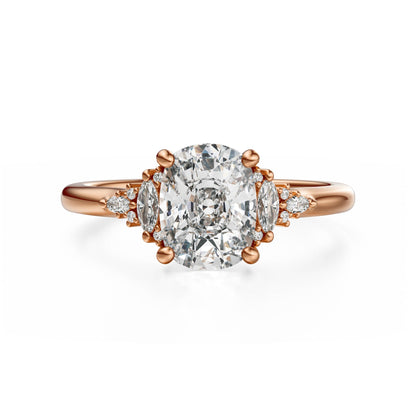 The Low Maeve Ring | Elongated Cushion | Setting Only