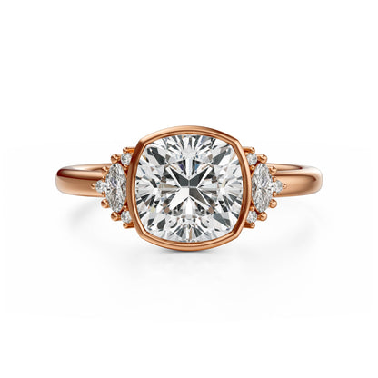 The Bezel Maren Ring | Cushion