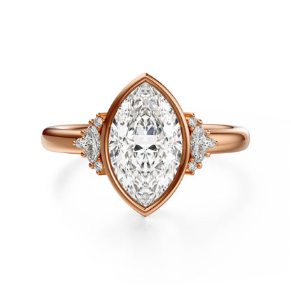 The Bezel Maren Ring | Marquise - Lavender Creek Gems 