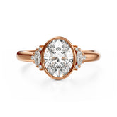 The Bezel Maren Ring | Oval - Lavender Creek Gems 