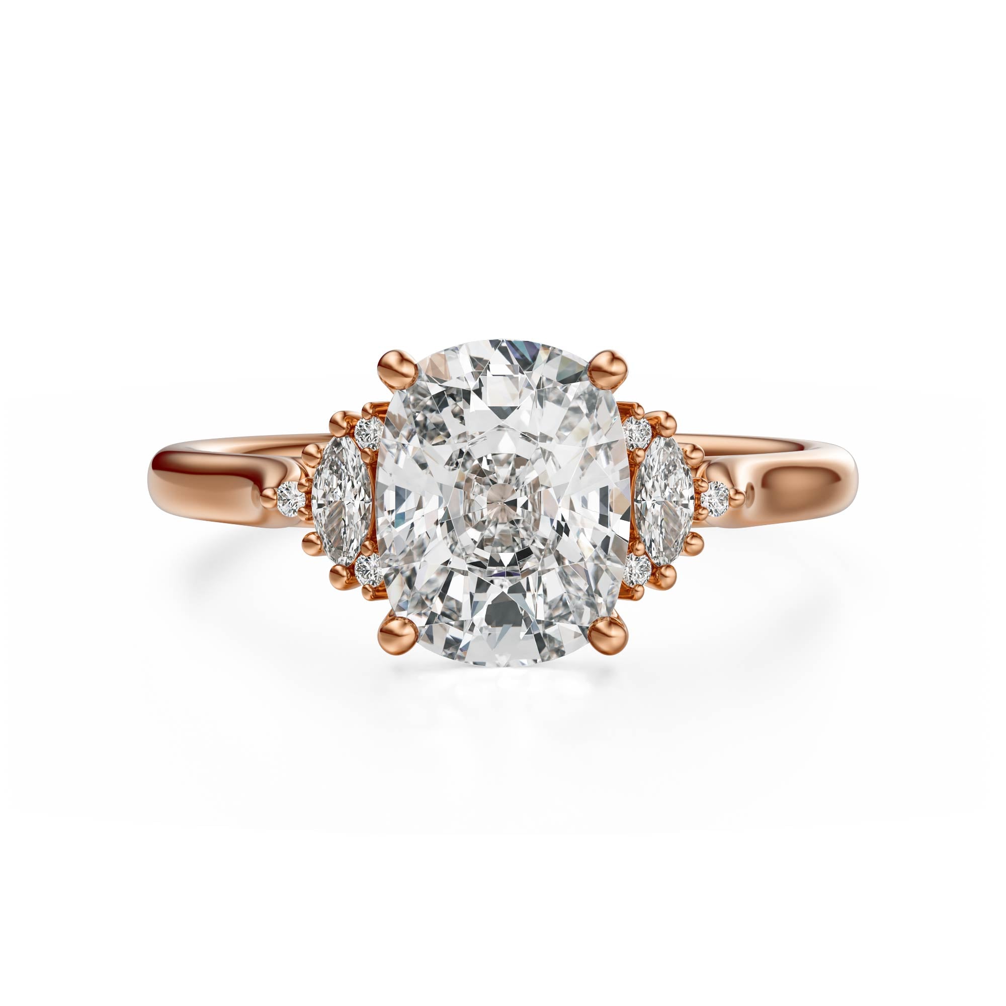 The Maren Ring | Elongated Cushion | Setting Only