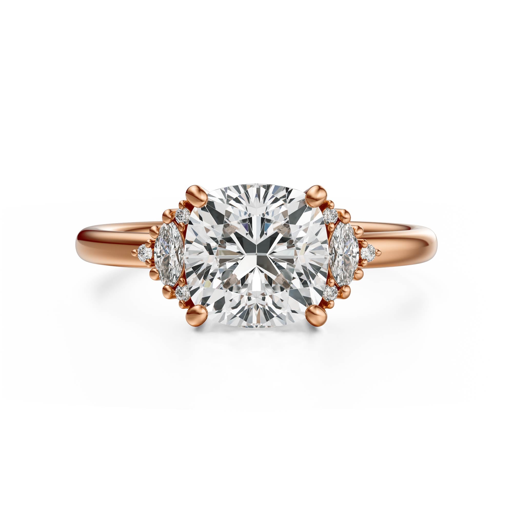 The Low Maren Ring | Cushion | Setting Only