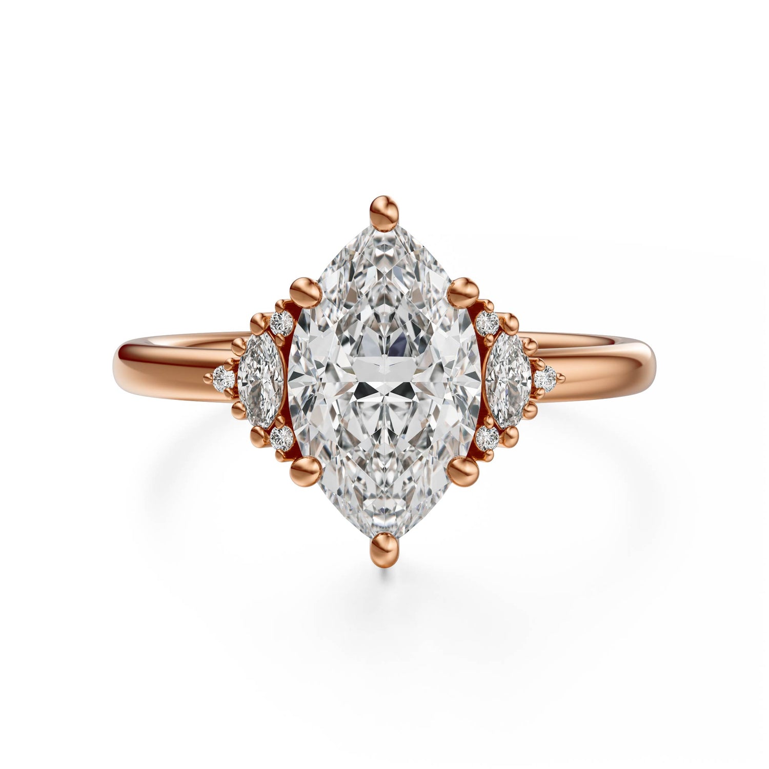 The Low Maren Ring | Marquise | Setting Only