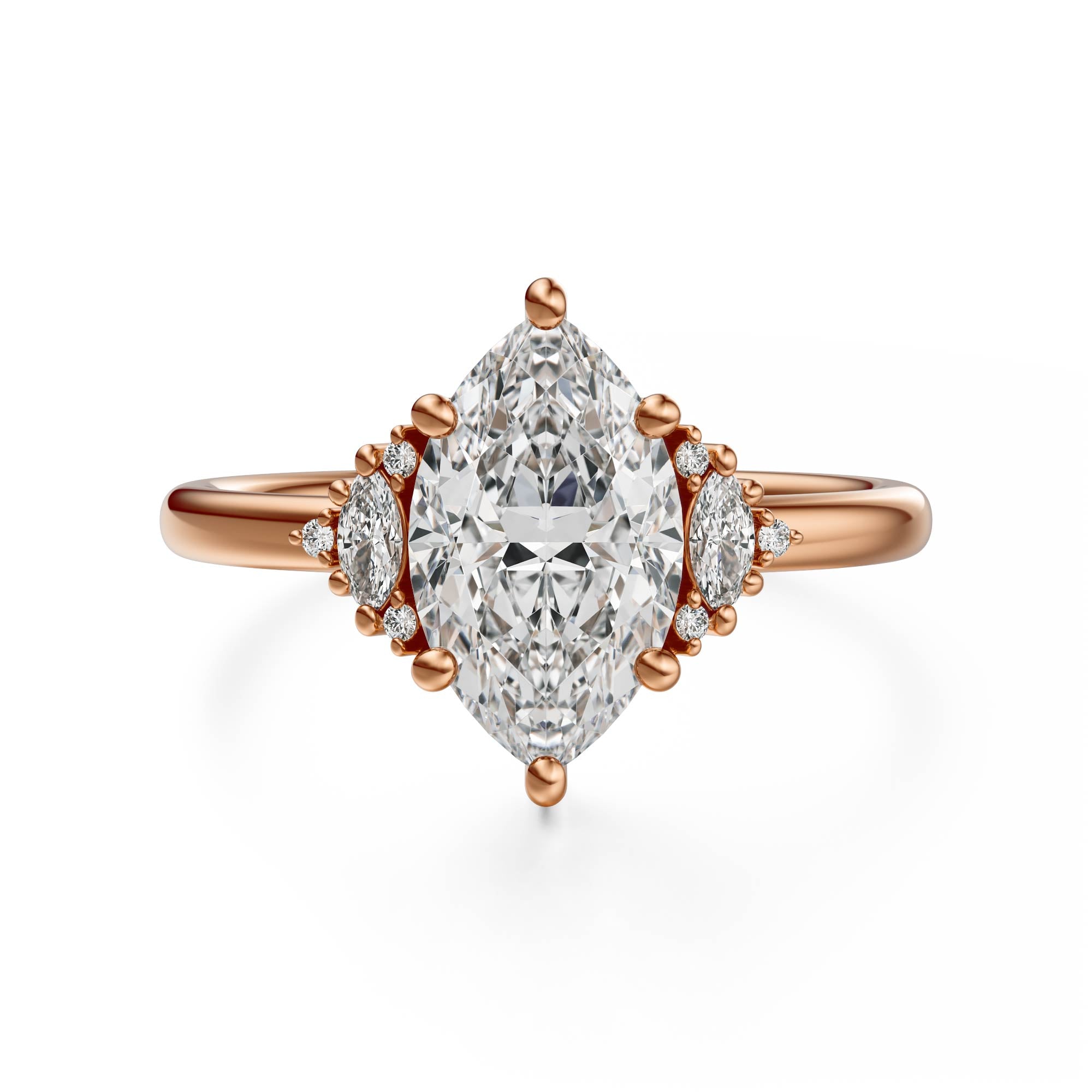 The Low Maren Ring | Marquise | Setting Only