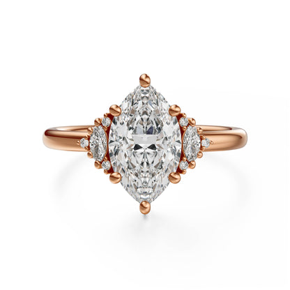 The Low Maren Ring | Marquise | Setting Only