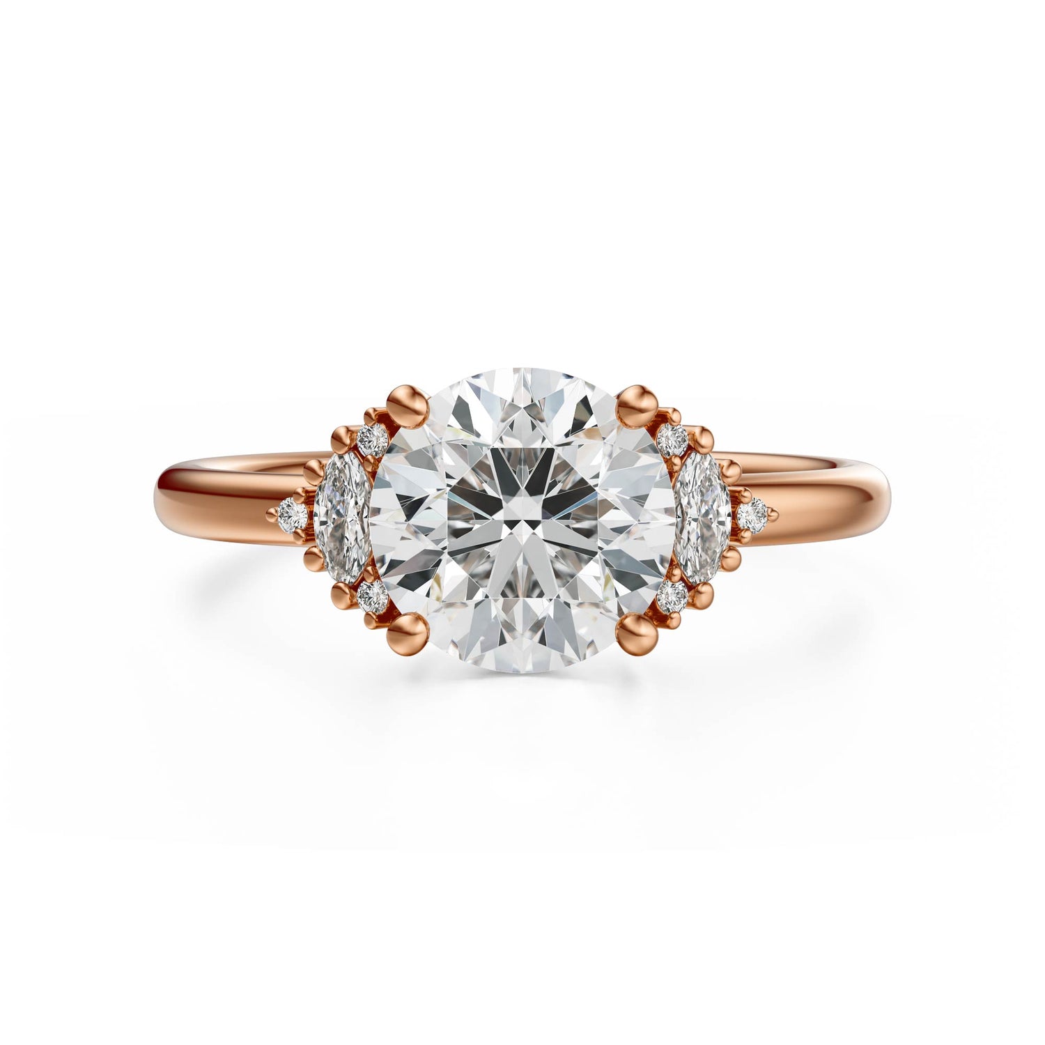 The Low Maren Ring | Round | Setting Only