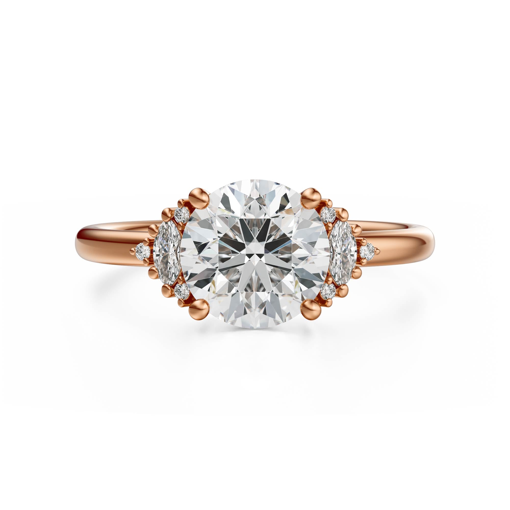 The Low Maren Ring | Round | Setting Only