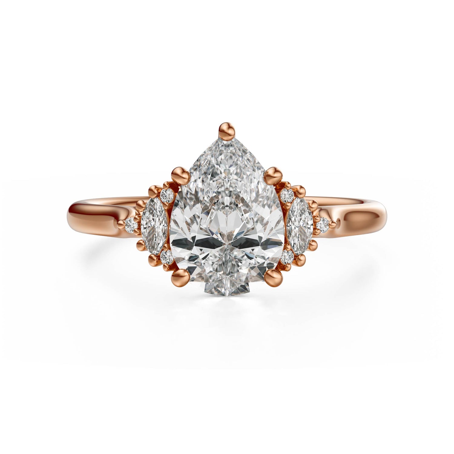 The Maren Ring | Pear | Setting Only