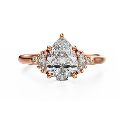 The Maren Ring | Pear | Setting Only