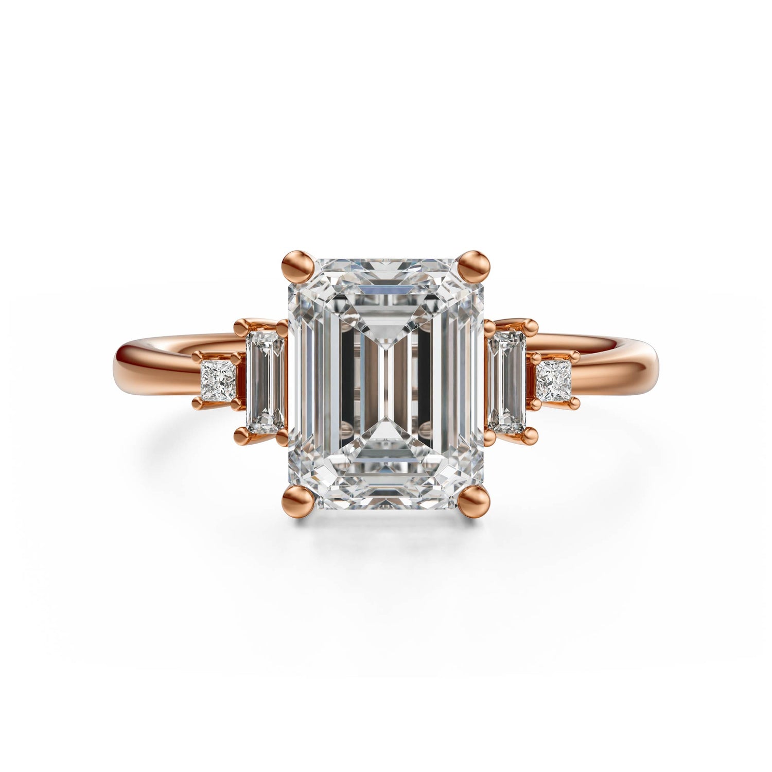 The Mira Ring | Emerald Cut | Setting Only