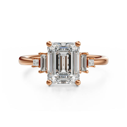 The Mira Ring | Emerald Cut | Setting Only