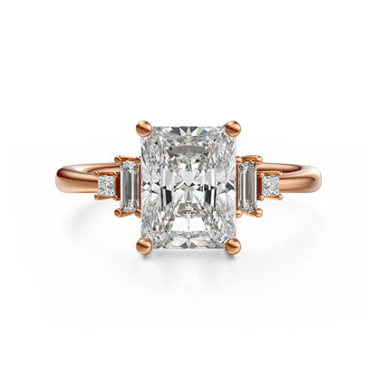 The Mira Ring | Radiant | Setting Only - Lavender Creek Gems 