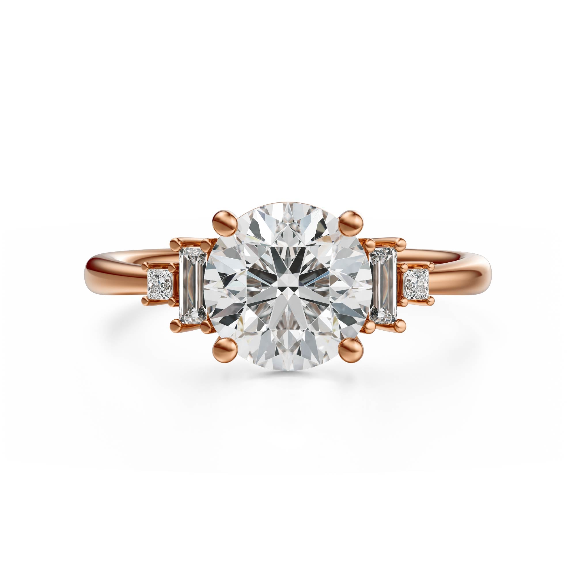 The Mira Ring | Round | Setting Only