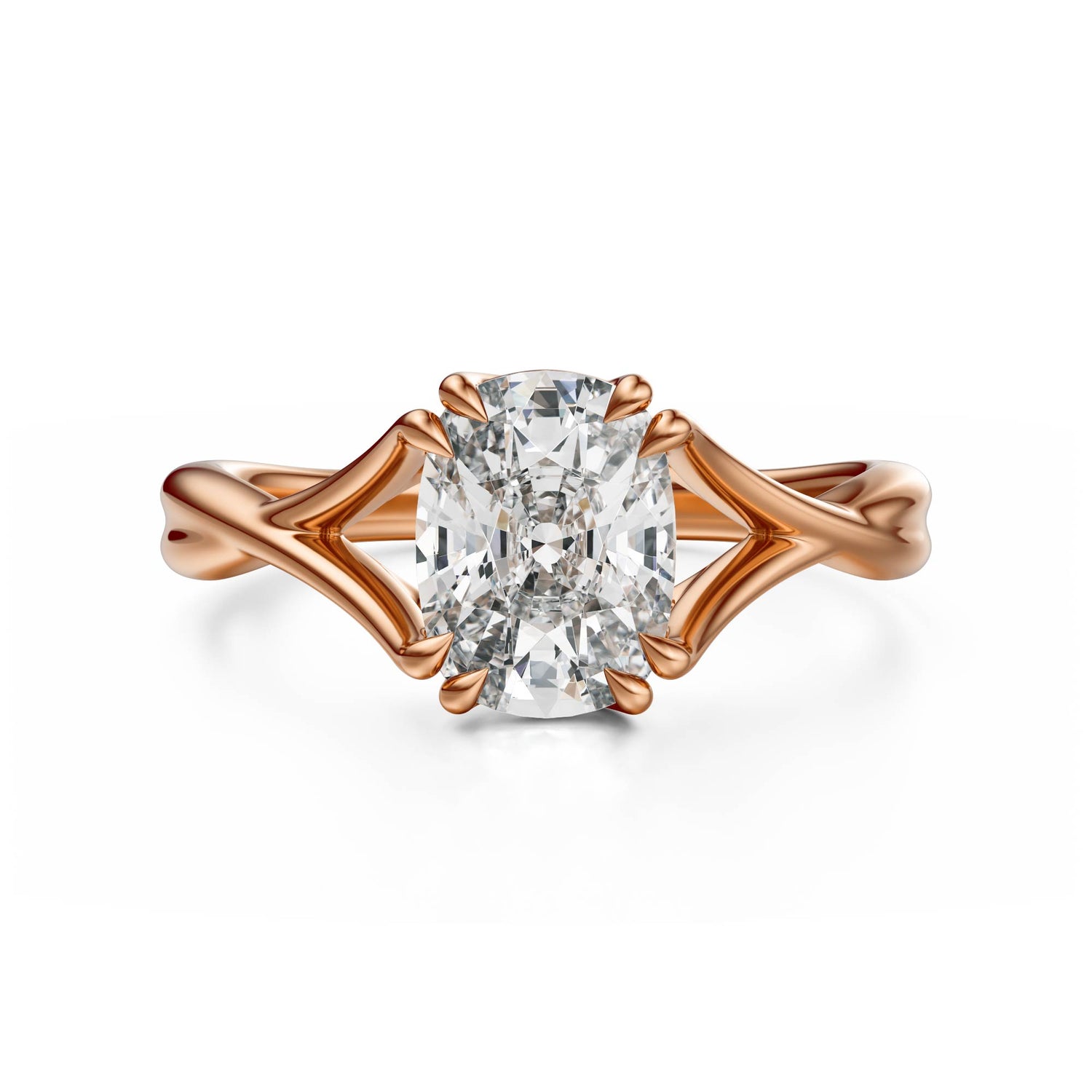 The Entwine Ring | Elongated Cushion - Lavender Creek Gems 