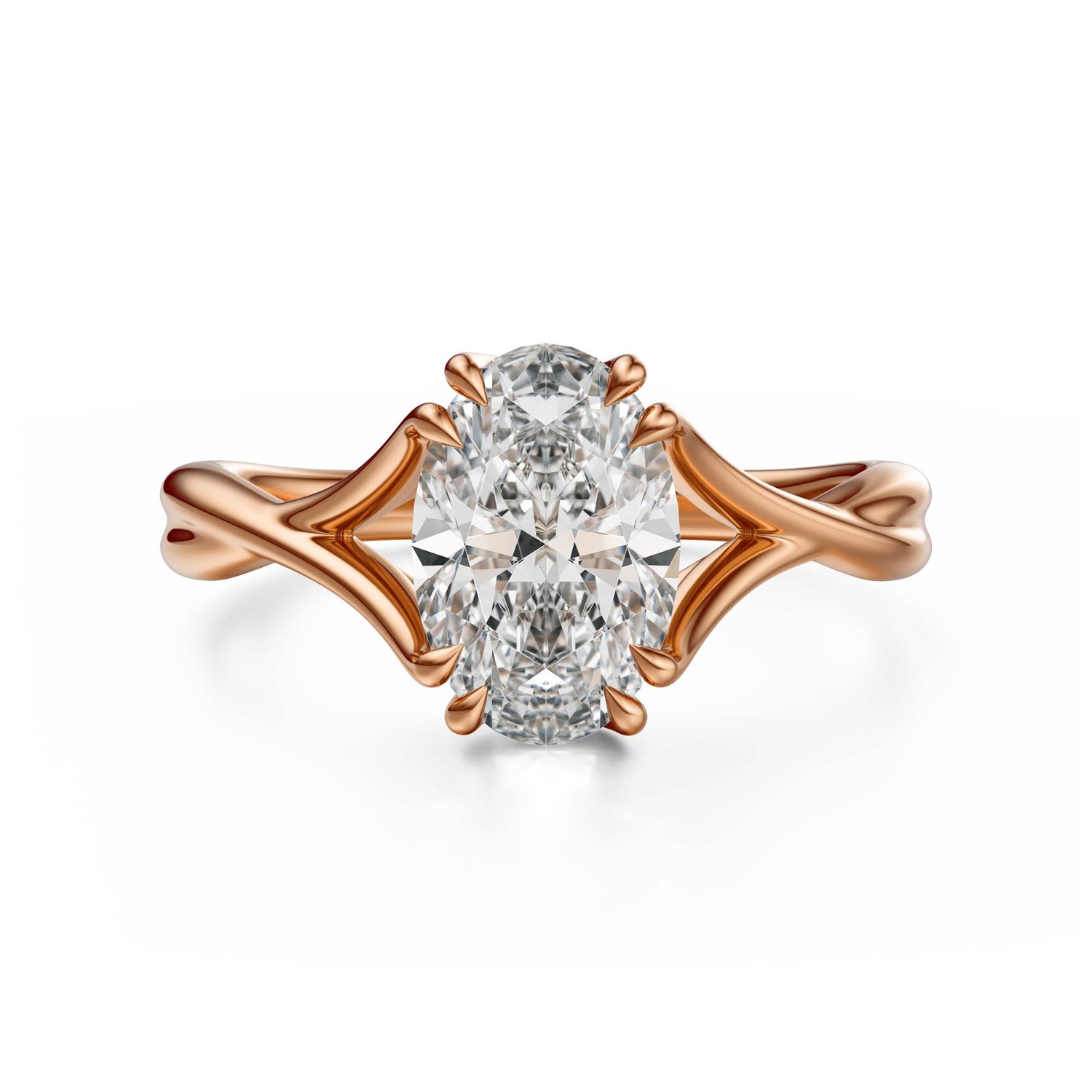 The Entwine Ring | Oval | Setting Only - Lavender Creek Gems 