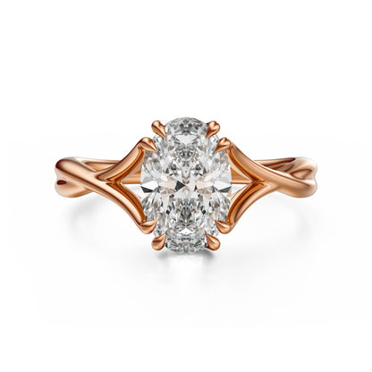 The Entwine Ring | Oval | Setting Only - Lavender Creek Gems 