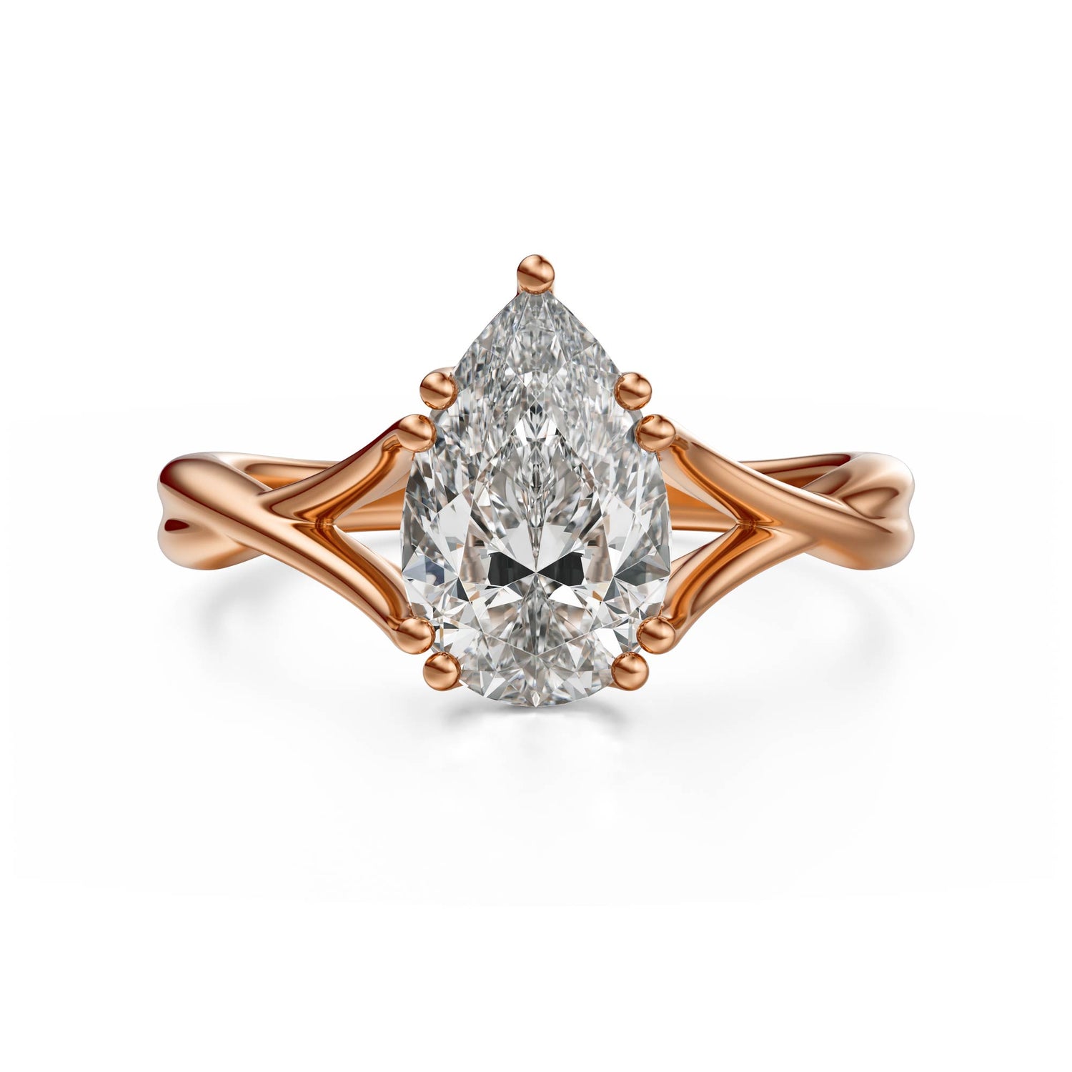 The Entwine Ring | Pear - Lavender Creek Gems 