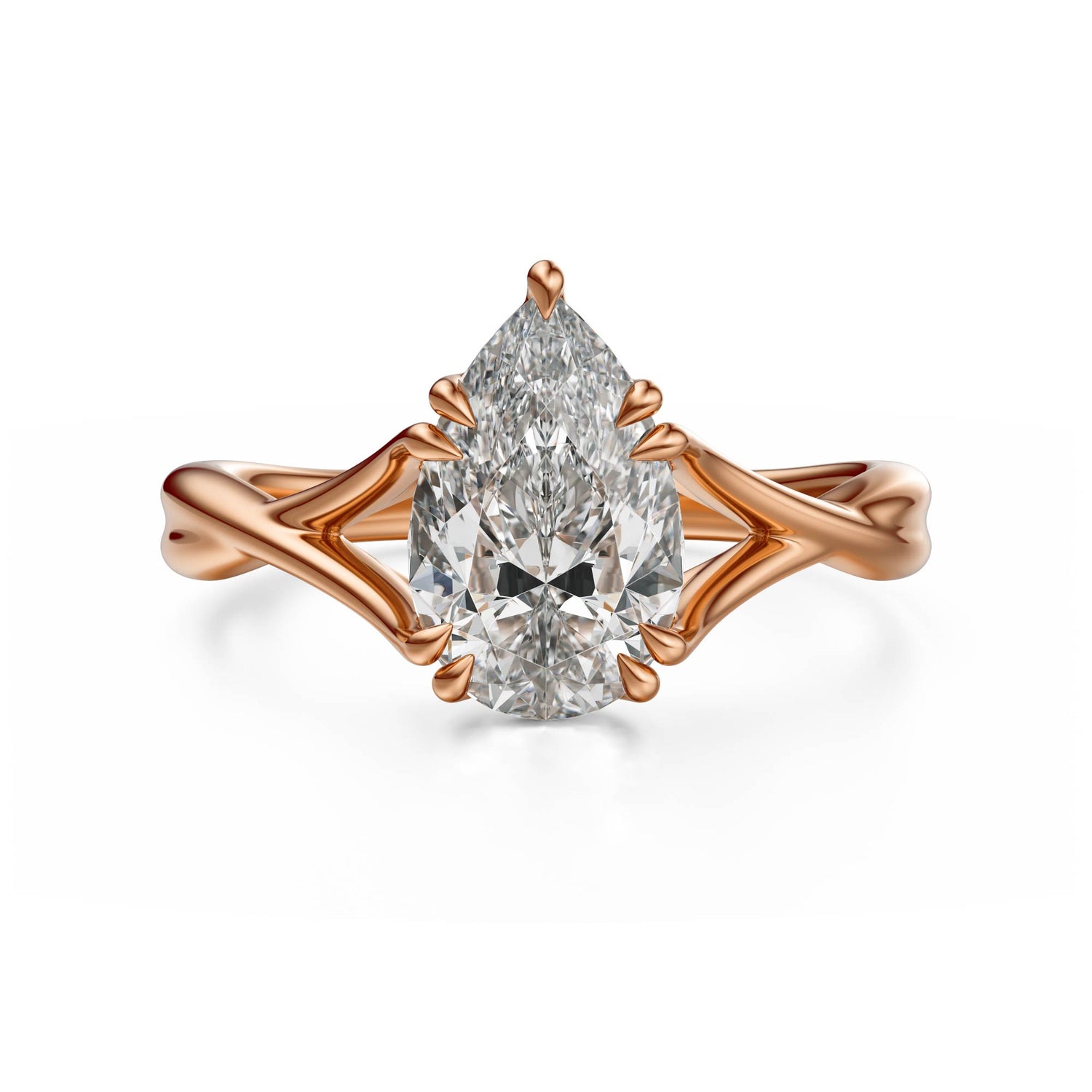 The Entwine Ring | Pear - Lavender Creek Gems 