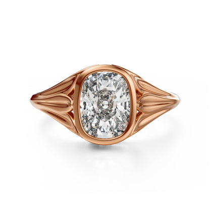 The Nightbloom Ring | Elongated Cushion - Lavender Creek Gems 
