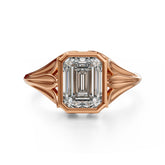 The Nightbloom Ring | Emerald Cut - Lavender Creek Gems 