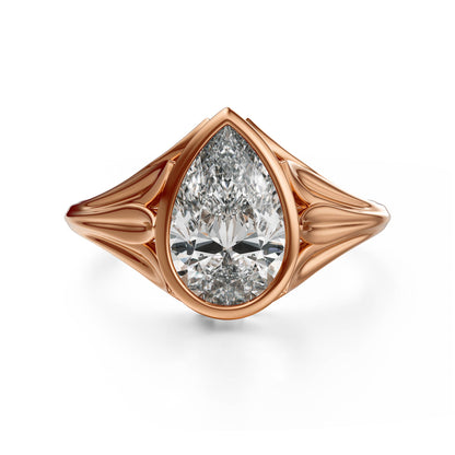 The Nightbloom Ring | Pear - Lavender Creek Gems 