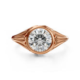 The Nightbloom Ring | Round | Setting Only - Lavender Creek Gems 