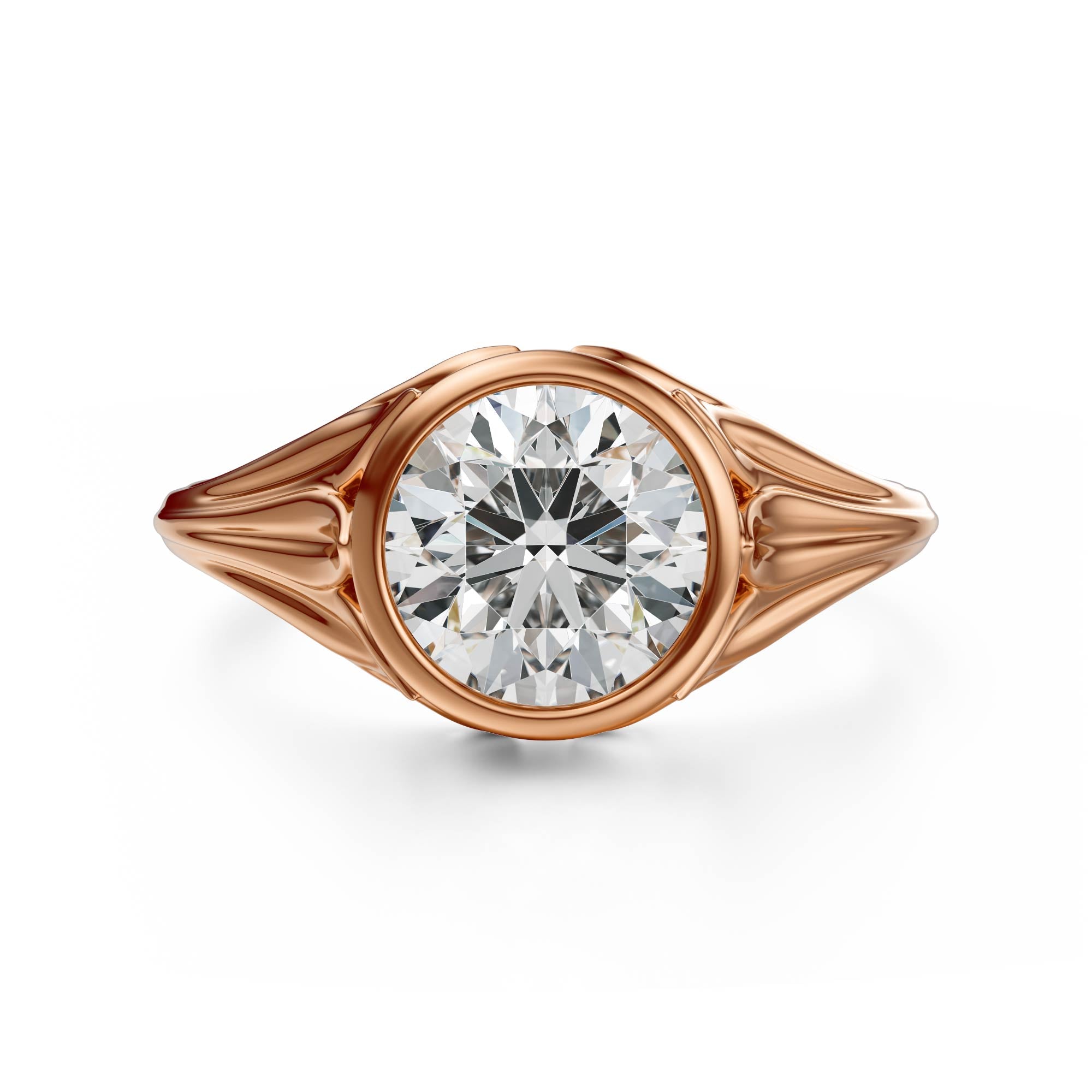 The Nightbloom Ring | Round | Setting Only - Lavender Creek Gems 