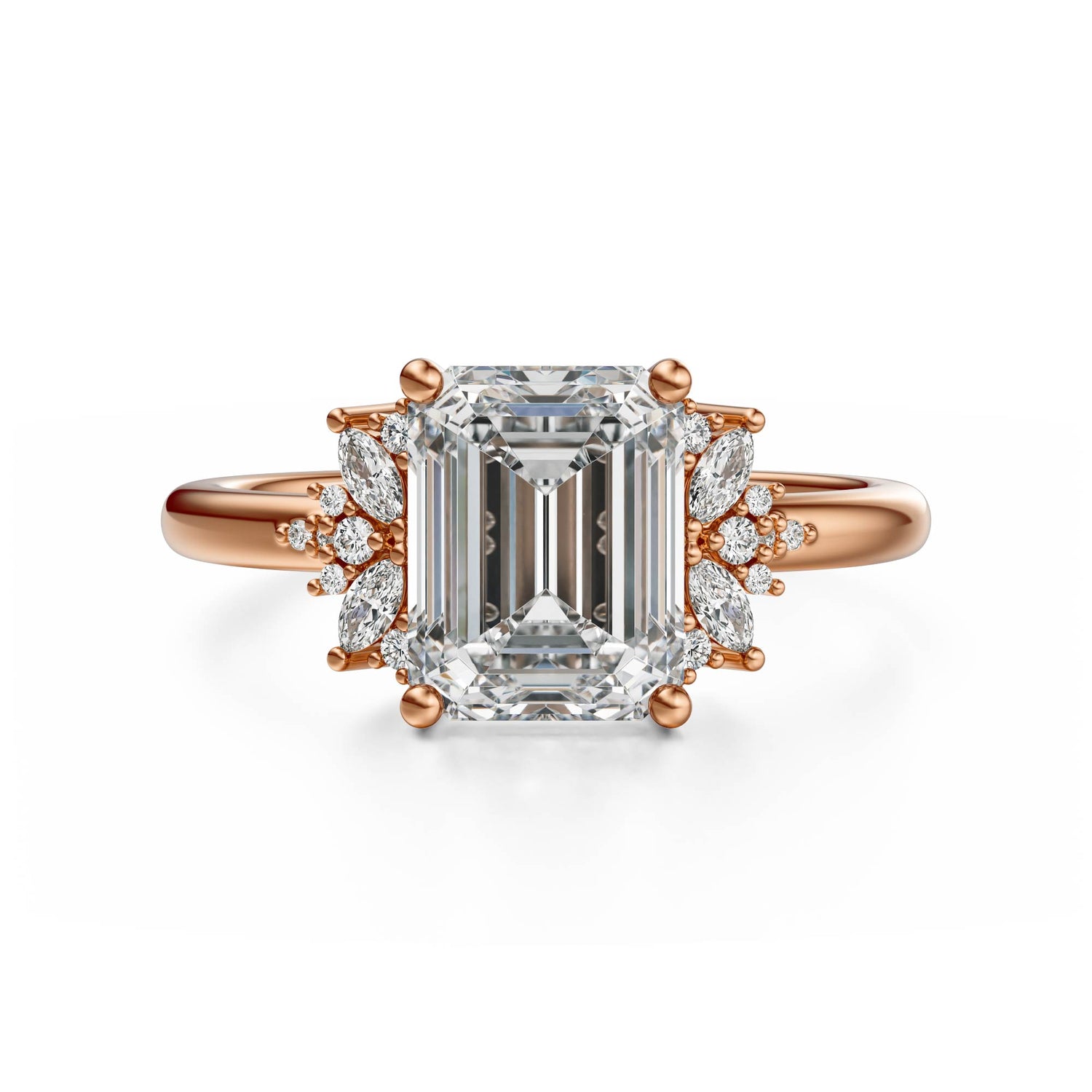 The Reverie Ring | Emerald Cut | Setting Only