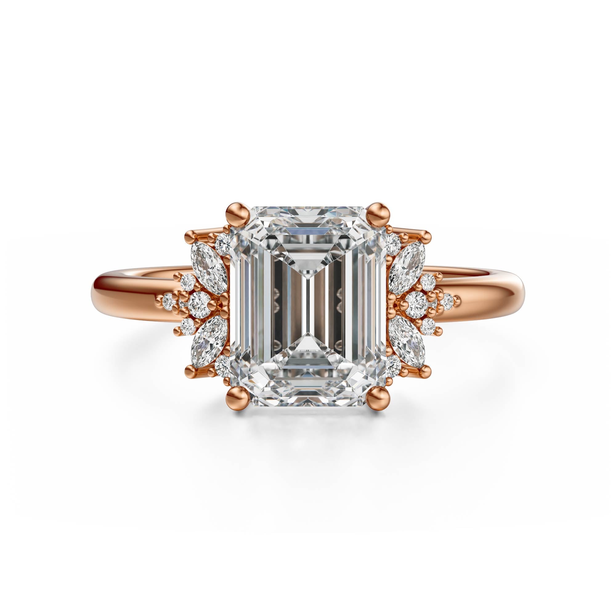 The Reverie Ring | Emerald Cut | Setting Only