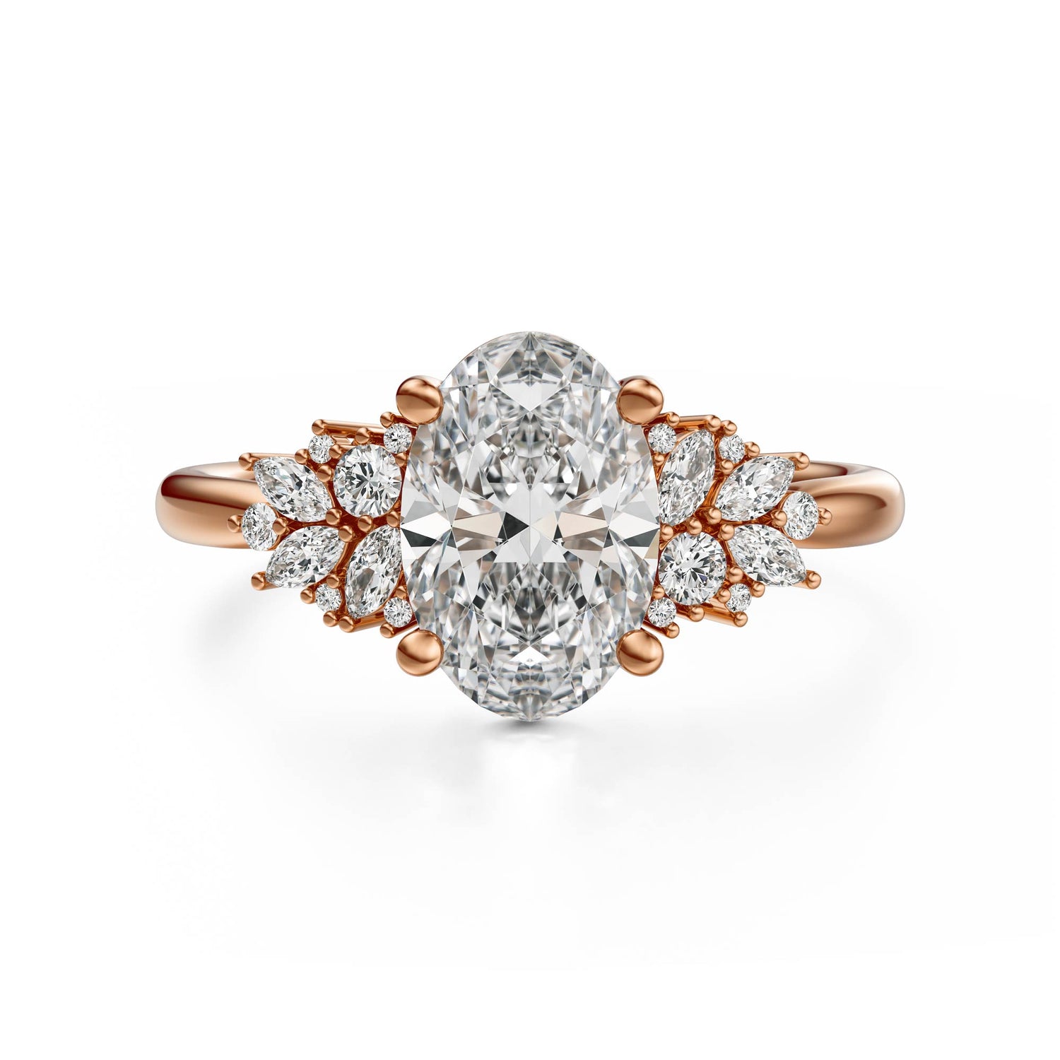 The Rosalie Ring | Oval | Setting Only - Lavender Creek Gems 