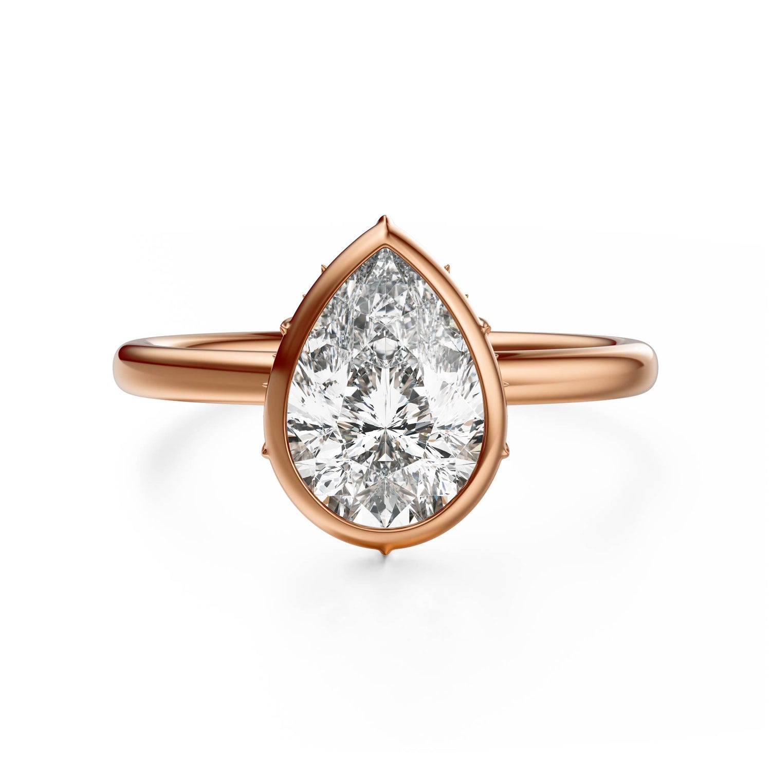 The Bezel Secret Garden Ring | Pear | Setting Only