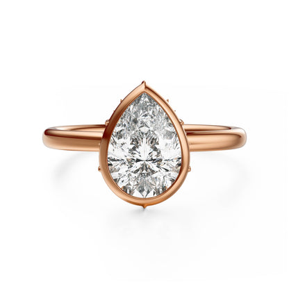 The Bezel Secret Garden Ring | Pear | Setting Only