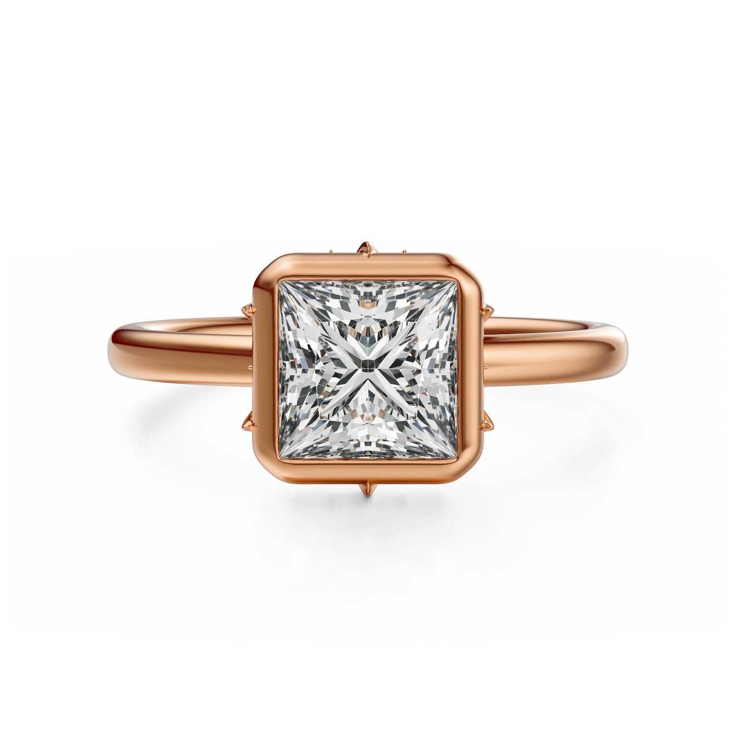 The Bezel Secret Garden Ring | Princess | Setting Only