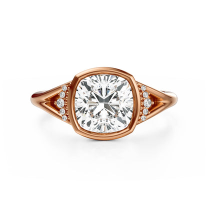 The Bezel Serendipity Ring | Cushion | Setting Only